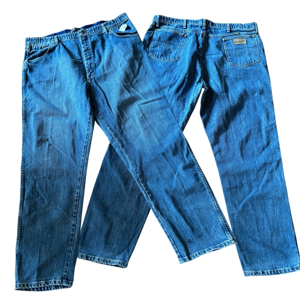 Men's Straight Fit Blue Jeans - Classic Denim